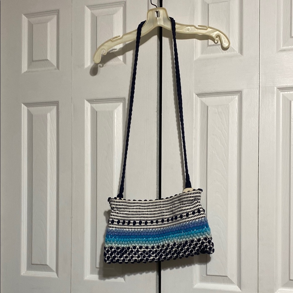 Antonello Tedde eco conscious fashion cotton weaved shoulder crossbody bag purse